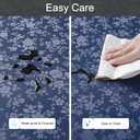 Smiry Rectangle Table Cloth, Waterproof Heavy Duty Vinyl Tablecloths, Wipeable Washable Table Cover for Kitchen and Dining Room (Navy Blue, 54" X 120")