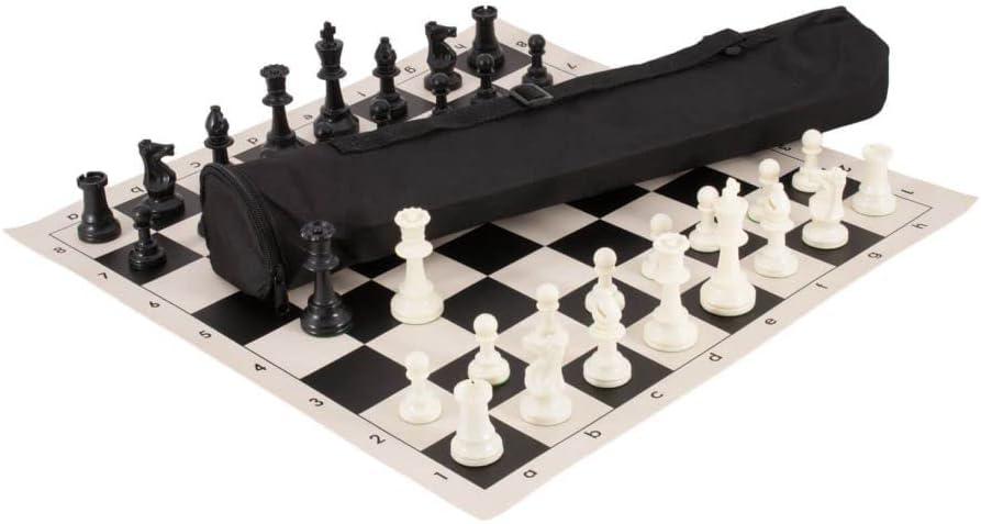 U.S. Chess Quiver Chess Set Combination - Triple Weighted, 20 x 20 x 4 inches