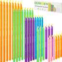 36Pcs Plastic Bag Sealer Sticks, AUHOKY Reusable Bag Sealing Clips with 5 Different Sizes, Keep Bags Airtight Watertight & Food Fresh, Easy Storage Accessories for Kitchen (Random Colors)