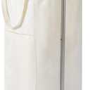 WOWLIVE 100L Rolling Laundry Hamper with Wheels Large Basket Organizer Laundry Cart with Steel Frame and Removable Bag Foldable Tall Dirty Clothes Hamper Dorm Room Storage for Bedroom (Light Beige) (100L (17.013.030.8in))