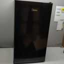 Midea MERM33S1ABB Mini Fridge, 3.3 Cu.ft Compact Fridge with Internal Light, Adjustable Thermostat, Reversible Door, Low Noise for Dorm, Office, Bedroom Black