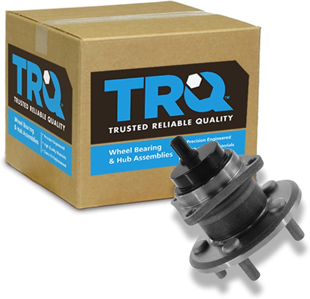 TRQ Rear Driver or Passenger Side Wheel Bearing and Hub Assembly Compatible with 2009-18 Toyota Corolla 2009-13 Toyota Matrix Base 2009-10 Pontiac Vibe L4 1.8L