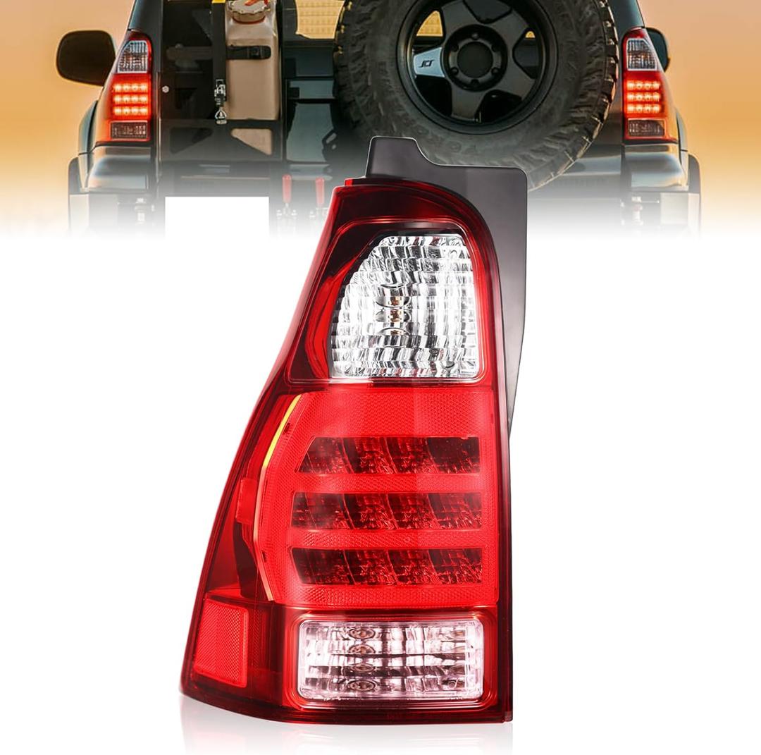 Boine Left Driver Side Tail Light Assembly Compatible With 2006 2007 2008 2009 Toyota 4Runner SR5 Sport Limited Rear Light Brake Lamps Replaces TO2800172 8156135280 (Left Driver Side)