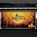 Halloween Garage Door Decorations Halloween Large Garage Door Cover, Halloween Garage Door Banner 157 * 72 inch Garage Door Covers Decorative for Halloween Holiday Indoor Outdoor Wall Decorations
