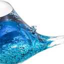 Glass Bird Decor Crystal Bird Sculpture Nature-Themed Home Accents Figurines Ornament Modern Art Living Room Shelves Tabletops (5.0in, Db-4)