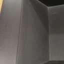 WOODBRIDGE 30 in. W x 19 in. D Wall Mounted Floating Bathroom Vanity in Gray with Quartz Sand Composite Vanity Top in Matte Black