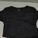 IUGA Bodysuits for Women Tummy Control Body Suits for Womens Compression Slimming Thong Bodysuit V Neck (Medium, Black)