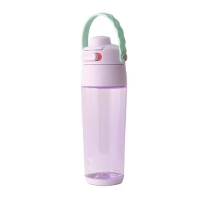 REDUCE Aura Vacuum Insulated 26 oz Water Bottle - Leak-Proof & Chug Spout for Quick Hydration - Keeps Drinks Cold for 30 Hours - Removable Handle for Travel or Gym - Soft Sit Base - Lilac Bud