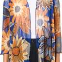 MULTIPLES Women's Three Quarters Sleeves Band Collar Open Front Jacket (Medium)