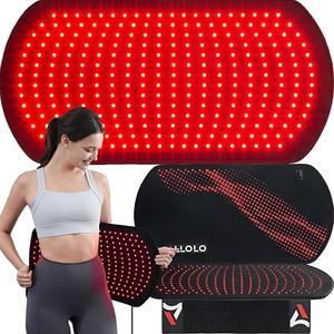 ALLOLO Red Light Therapy for Body, 27.6"*13.9" Large Infrared Light Therapy with Timer, 280pcs 3in1 LEDs 660nm&850nm Red Light Therapy Pad for Back Belly Knee Joint (with Storage Bag & Glasses)