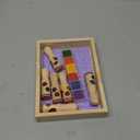 Melissa & Doug Happy Handles Wooden Stamp Set: 6 Stamps and 6-Color Stamp Pad