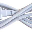 Heavy Duty,Extension Cord,Power Strip,2 Prong Flat Pin Plug Socket,3 Household Appliance Plug use for Household,Office,Travel,10A-15A/2000 watts (3.1 FT)