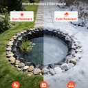 VEVOR 8 x 10 ft Pond Liner, 45 Mil Thickness, EPDM Rubber Material Fish Pond Liner for Outdoor Ponds, Easy to Cut, Durable & Leakproof, for Water Garden, Waterfall, Fishpond, Koi, Fountains, Black