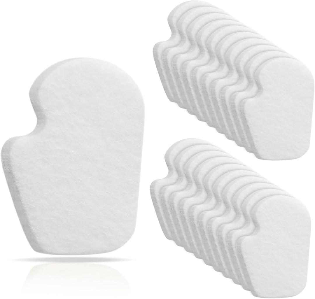Cutecrop 20 Pcs Sesamoiditis Pads, 1/4" Thick Dancers Pads for Ball of Feet Pain Thick Adhesive Skived Felt Callus Sesamoiditis Relief Forefoot Cushion Pad Ball of Feet Pain(White,Left)