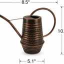 Small Watering Can, 0.3 Gallon/34oz., Copper, Galvanized, Indoor Water Can, Metal Watering Can with Long Spout, Plant Water Can for Indoor Plants