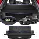 Cargo Cover for 2022 2023 2024 2025 Jeep Grand Cherokee (2 Row; WL) 4XE Accessories Trunk Cover with Extra Leather Pouch Retractable Security Shield Shade Cover pgraded Version