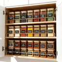 TBWIND 12 Pack 10 oz Square Glass Spice Jars with Lids and Labels Airtight Small Spice Containers Set, Clear Glass Storage Jars for Seasoning, Spices, Kitchen Pantry Organization