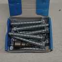 1/2" x 4" Concrete Screws (12 Pack) 1/2 inch Concrete Anchor Bolts for Masonry, Cement, Brick or Block, Zinc Plated