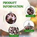 12 Pcs Cow Print Plastic Christmas Ball Decorations, 2.36 Inch Country Western Cow Tree Fireplace Decorations Plastic Cowhide Print Ornaments for Christmas Party Xmas Home