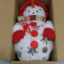 13.5 Inch Lighted Christmas Table Decorations, LED Lighting Snowman Tabletop Figurine, Winter Xmas Decor for Home Indoor Kitchen Room Holiday Party