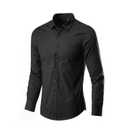 Plain Black Long Sleeve Polo XL