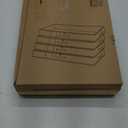 Soft-Sided Foldable Under bed Storage Bags with Window, No Rigid Frame Closet Organizers, Storage Containers for Blankets, Clothing, Comforter, Collapsible Fabric Design, 4 Pack, White Ivory