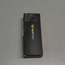 WISTON Wrap Around Sunglasses for Men Women Super Dark Blackout Sunglasses for Sensitive Eyes UV400 Protection W8005 (Glossy Frame/Blue Lens- Non Polarized)