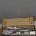 Anovo Flag Pole Kit- Upgraded Holder, Stainless Steel 5 FT Flag Poles with1 Inch Metal 360 Rotating Flag Pole Rings Two-Position Flag Pole Bracket Mounting for Outside House Porch (5 FT-Sliver)