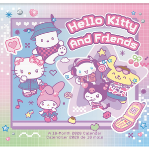 2026 Sanrio - Hello Kitty and Friends (Bilingual French) Wall Calendar