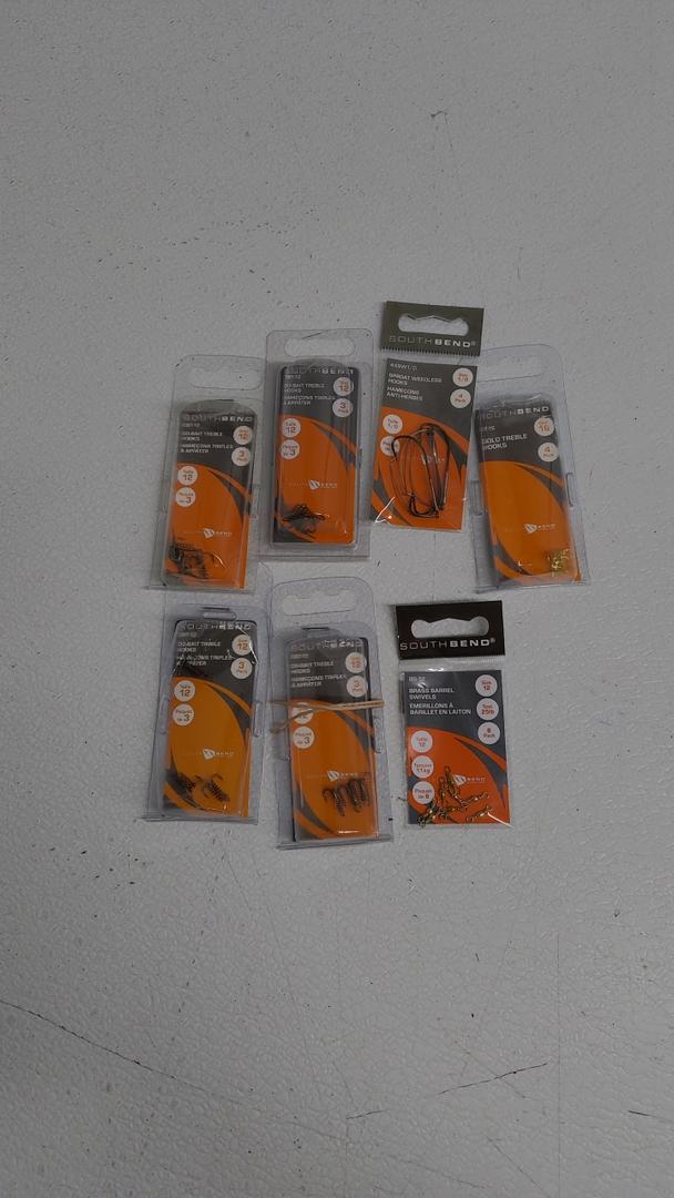 Southbend Sproat Weedless Hooks, Do Bait Treble Hooks, Brass Barrel Hooks, Gold Treble Hooks Set 7 Pack