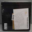 Bumusty Large Cork Board Alternative-36 x 24" Felt Bulletin Board Tiles, with 30 Pushpins, 40 Adhesive Tabs, 6-Pack Slat Wall Paneling, Cork Boards for Office Push Pin Board Felt Board-Black