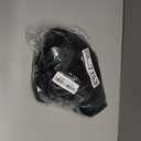 FantaLook Short Black Purple Cosplay Wig with 2 Buns for Halloween Party CostumeSmall Size