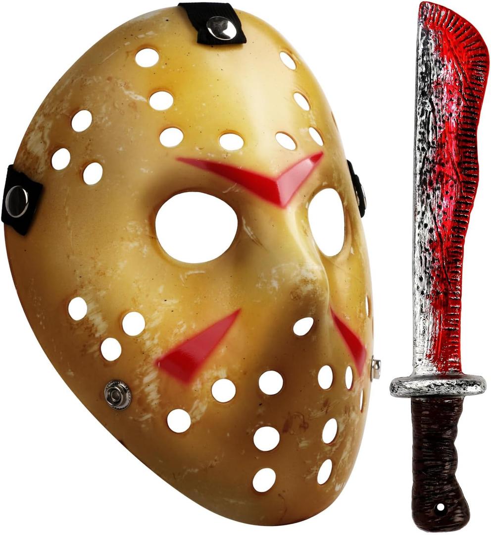 Halloween Mask Cosplay Costume Hockey Horror Masquerade Props Masks Set