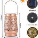 Hummingbird Solar Lanterns Outdoor Waterproof, Hummingbird Gifts for Women Hanging Solar Lights for Outside, Decorative Light for Garden Patio Porch Yard Decor