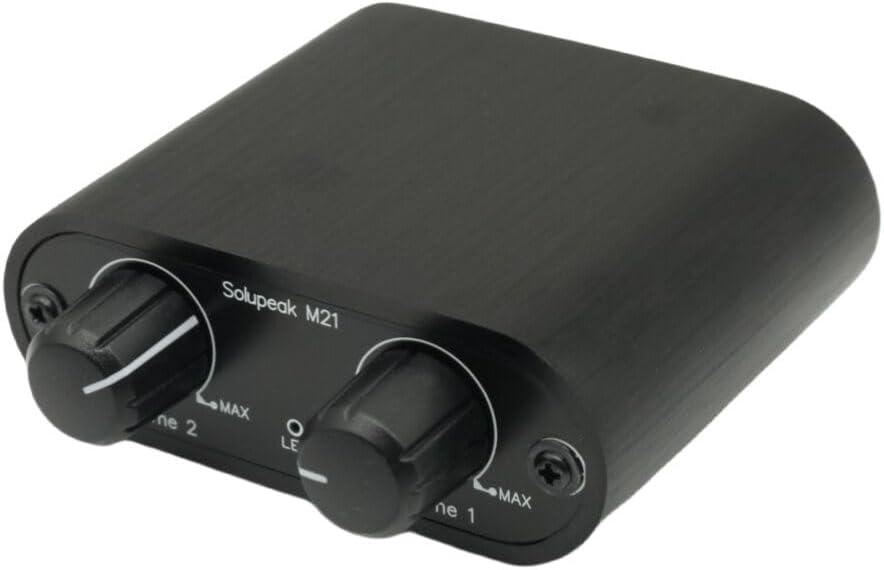 2 Channel 3.5mm Stereo Mini headphone Audio Mixer Audio Mixing Console Powered Mixer M21
