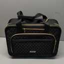 Rolling Laptop Bag, Laptop Briefcase on Wheels for Women Fits Up to 15.6Inch Computer Bags Water Resistant for Work Travel and Business, Black