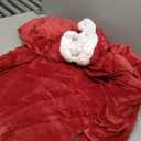 Giggling Getup Wearable Blanket Hoodie for Women Men Gifts for Women Mom Wife Sherpa Fleece Long Hooded Blanket Sweatshirt Cozy Sherpa Wearable Throw with Pocket & Sleeves for Adult Standard Burgundy