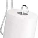 Toilet Paper Holder, Over the Tank Toilet Paper Holder, Toilet Paper Roll Holder, Bathroom Toilet Paper Storage（Chrome）