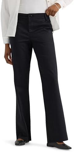 Lee Women's Wrinkle Free Mid Rise Bootcut Pant M