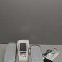 Under Desk Elliptical Machine, Electric Seated Pedal Exerciser, Mini Ellipse Leg Exerciser with Remoter, 12 Level Speeds, Forward & Reverse Direction, Manual & Auto Mode for Home Office (White)