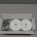 VCELINK in Wall Cable Management Kit (3.79 inch/96 mm) with Hole Saw Drill Attachment and Mounting Brackets, Hide TV Cords for Network, HDMI, Coax, Speaker Cables, 2-Pack (Rubber-Medium Size, White)