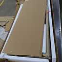 Henn&Hart 45" Wide Rectangular Coffee Table with MDF Shelf in Brass/Walnut, Modern coffee tables for living room, studio apartment essentials