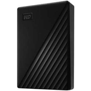 WD 6TB My Passport, Portable External Hard Drive, Black, Backup Software with Defense Against ransomware, and Password Protection, USB 3.1/USB 3.0 Compatible - WDBR9S0060BBK-WESN