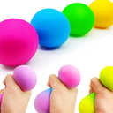 6 Pack Easter Basket Stuffers for Kids , Easter Bunny Squishy Stress Balls, FlourMade Easter Toys for Stress Relief, 6 Colors, Easter Gifts & Decor(Egg Shape) Pack of 2