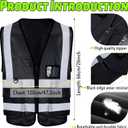 EBOOT 10 Pack Safety Vests with Reflective Strips, High Visibility Vest for Construction, Volunteers, Event Staff, Running