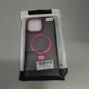 Magnetic Case for iPhone 14 Pro Max, with Invisible Ring Stand, Military Drop Protection, Shockproof Anti-Fingerprint Matte Protective Cover for iPhone 14 Pro Max, Hot Pink