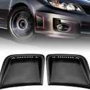 Left + Right Pair Bumper Bezel Corner Cover Compatible with Subaru Impreza WRX STi 2008 2009 2010 2011 2012 2013 2014 57739FG010 57739FG020