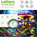 PuzzOne Puzzles for Adults 1000 Pieces Mushroom Village Jigsaw Puzzles Forest Fantasy Night for Challenging Game Adults Seniors Home Decor Great Gift, 27.5 x 19.7 Inch