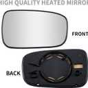 Passenger Side Mirror Replacement for 2003 2004 2005 2006 2007 Honda Accord Mirrors Glass - Convex Mirror Glass, Right Side Rear View Mirrors