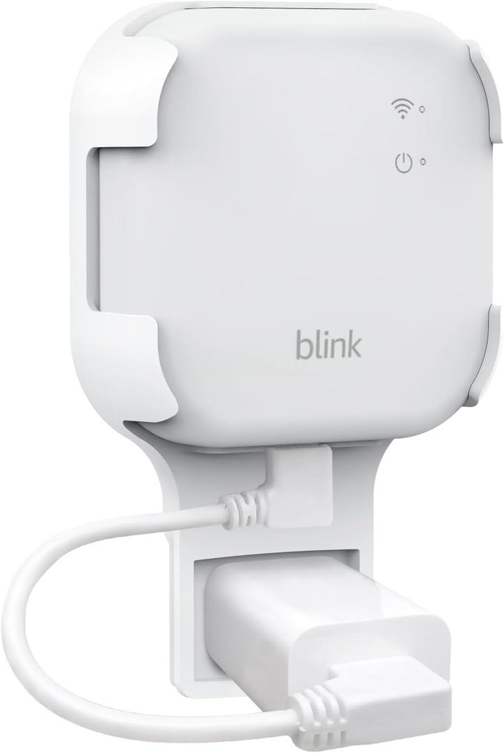 Kidjoyo Wall Mount for Blink Sync Module XR with Short Cable - Save Space - No Messy Wires - Easy Move Mount Bracket Holder for Blink Outdoor Indoor Security Camera1 Pack